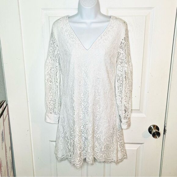 Modcloth White Lace Mini Dress - Picture 4 of 10